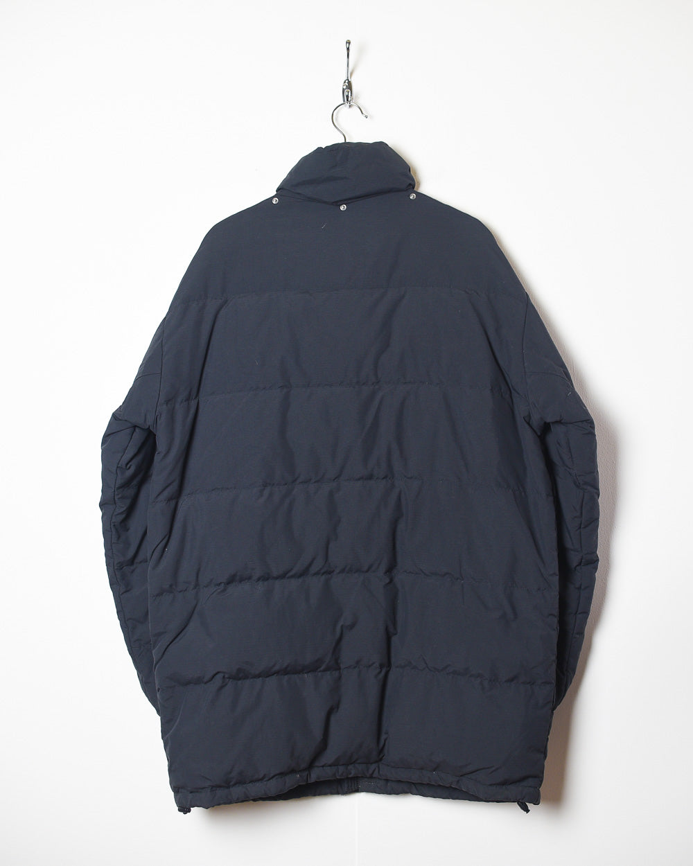 Black Fila Long Puffer Jacket - Medium