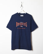 Navy Lee Sport NFL Denver Broncos T-Shirt - Large
