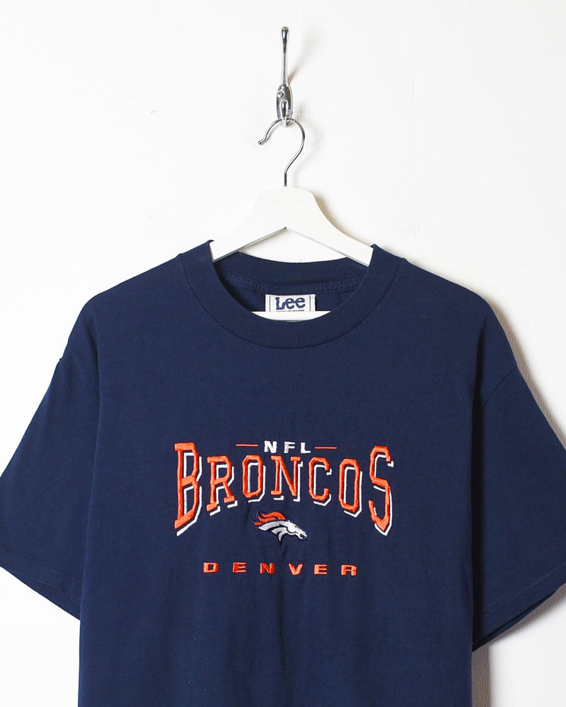 Vintage 90s Navy Lee Sport NFL Denver Broncos T-Shirt - Large Cotton– Domno  Vintage