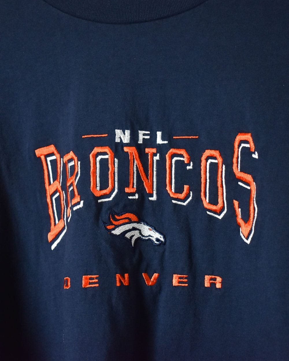 Navy Lee Sport NFL Denver Broncos T-Shirt - Large