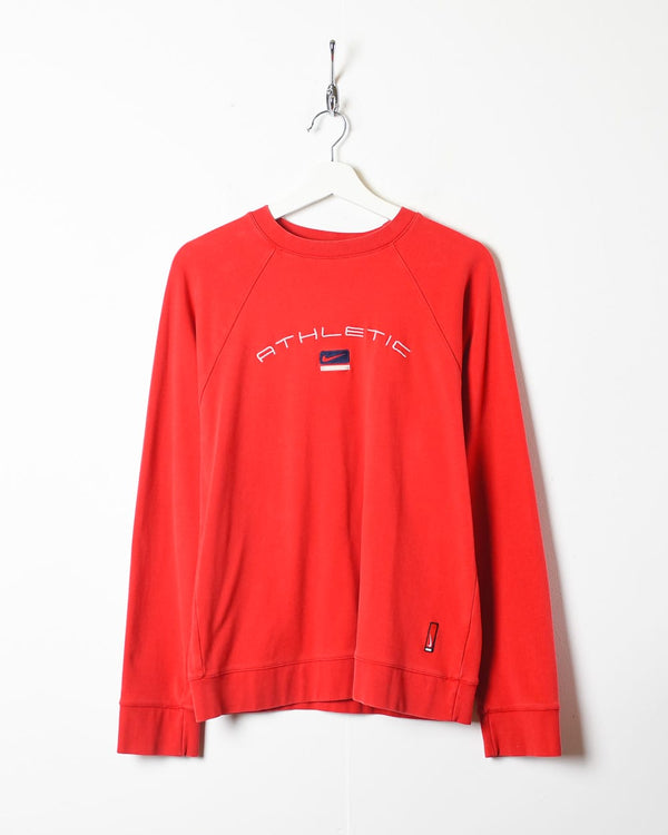 Red Nike Athletic Sweatshirt - Large Women's