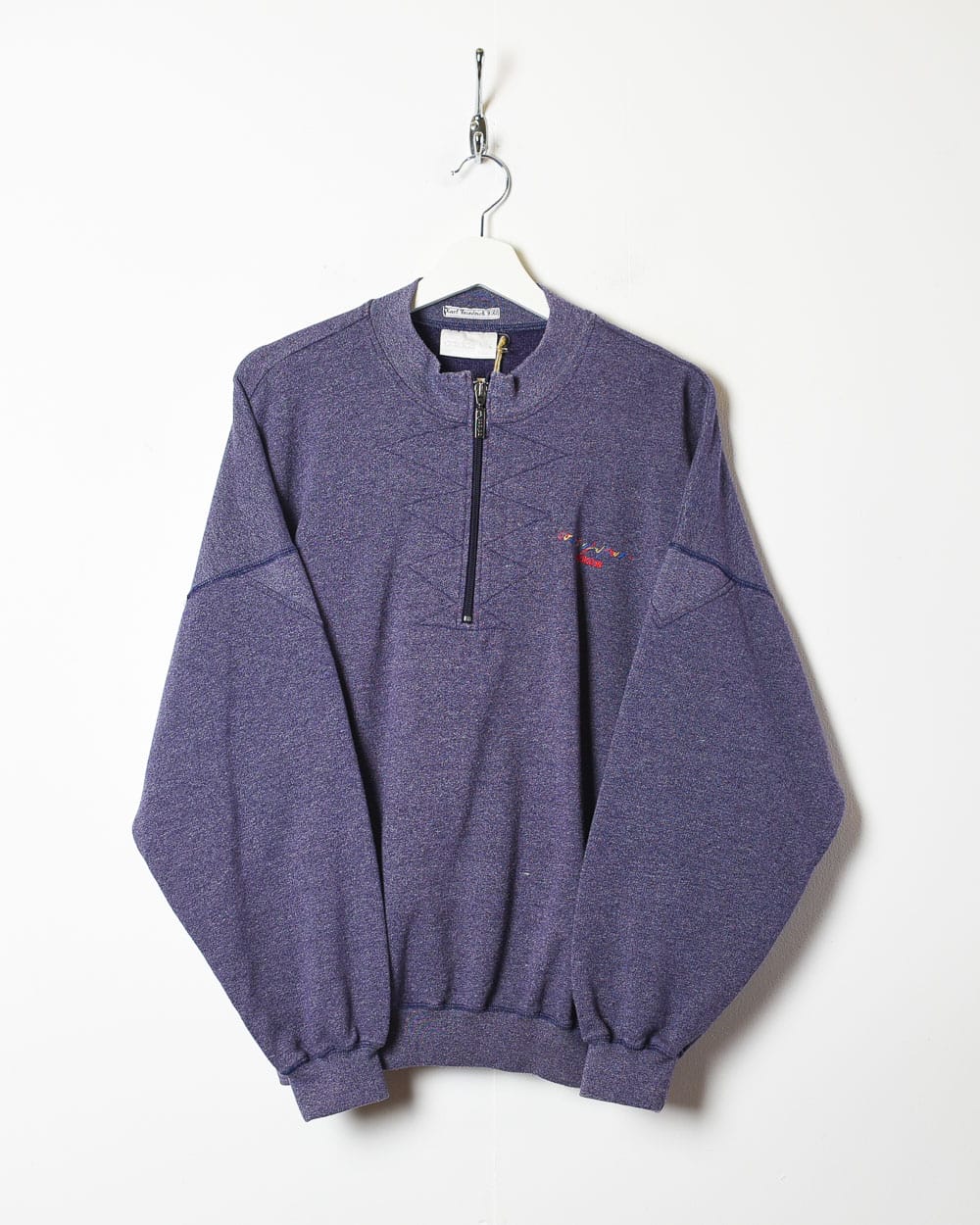Purple Adidas Colours Of Sport 1/4 Zip Sweatshirt - Small