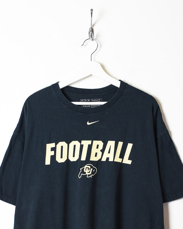 Black Nike Team Football CU T-Shirt - X-Large