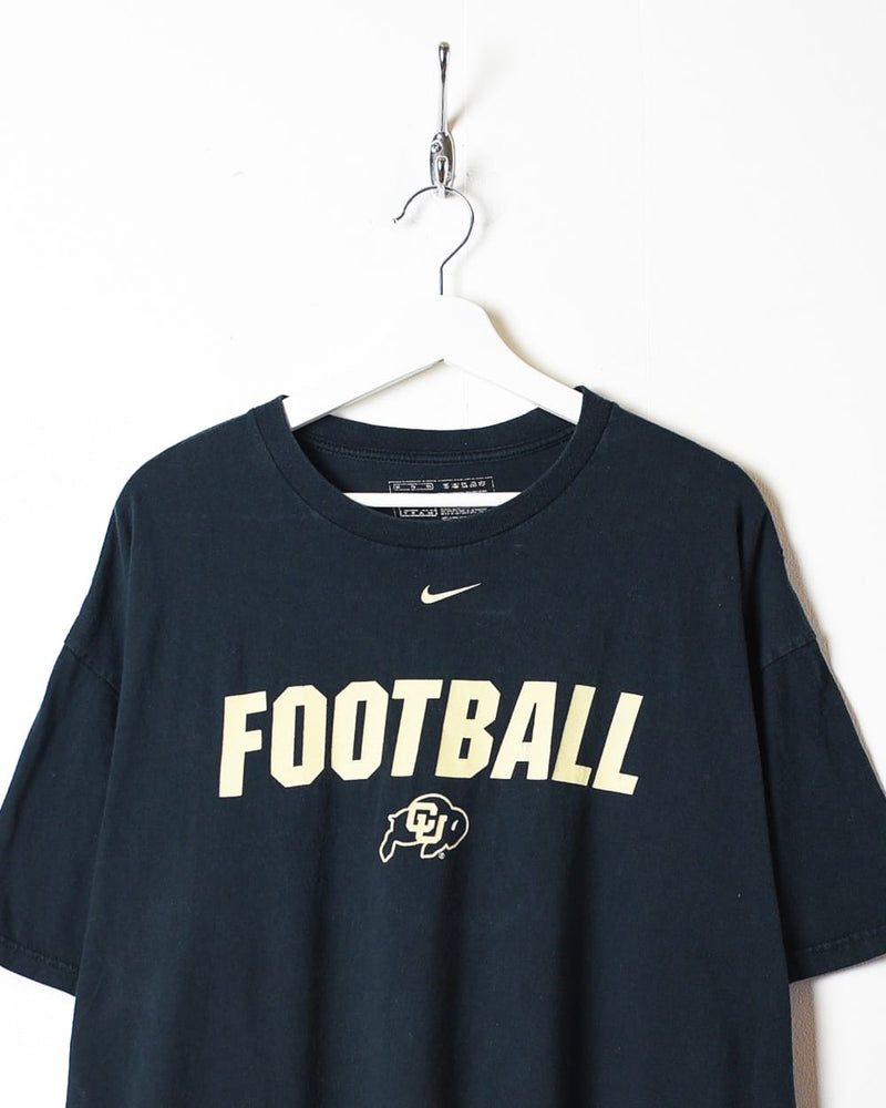 Vintage 90s Black Nike Team Football CU T-Shirt - X-Large Cotton– Domno  Vintage