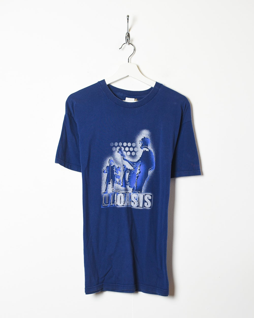 Vintage 00s Navy Oasis Graphic T-Shirt - Medium Cotton– Domno Vintage