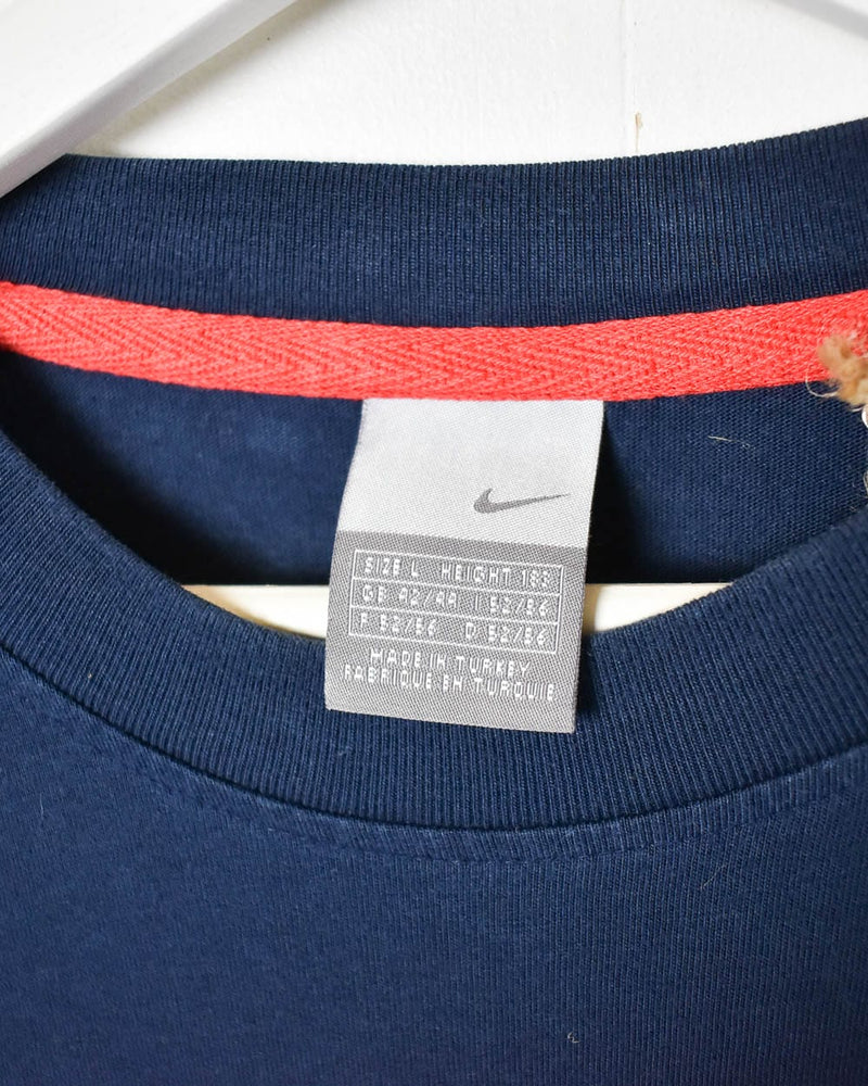 Navy Nike Long Sleeved T-Shirt - Medium