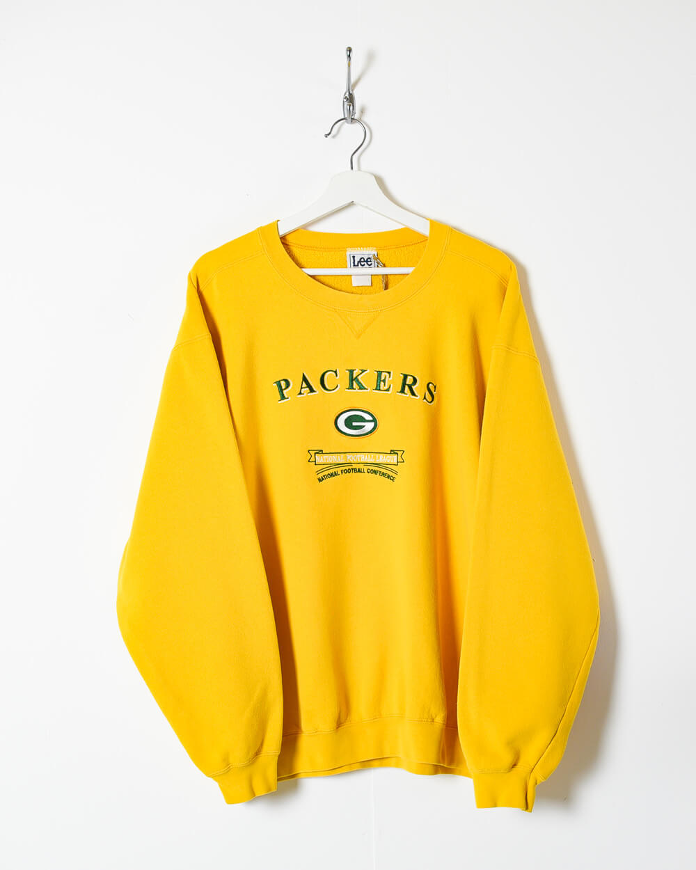 Vintage 90s Cotton Mix Yellow NFL Green Bay Packers Sweatshirt