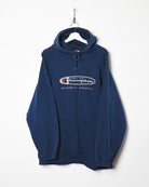 Navy Champion Authentic Athletic Hoodie - XX-Large