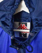 Navy Kappa Hooded Windbreaker Jacket - Large