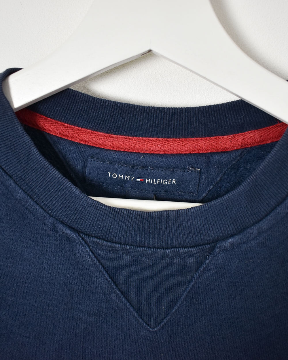 Navy Tommy Hilfiger Sweatshirt - Medium