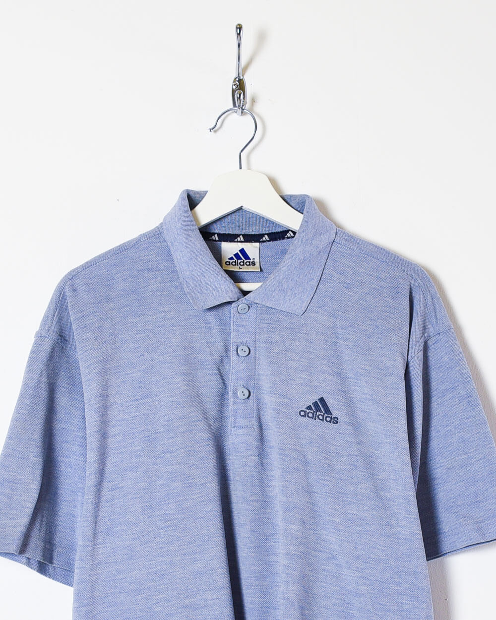 Blue Adidas Polo Shirt - Large