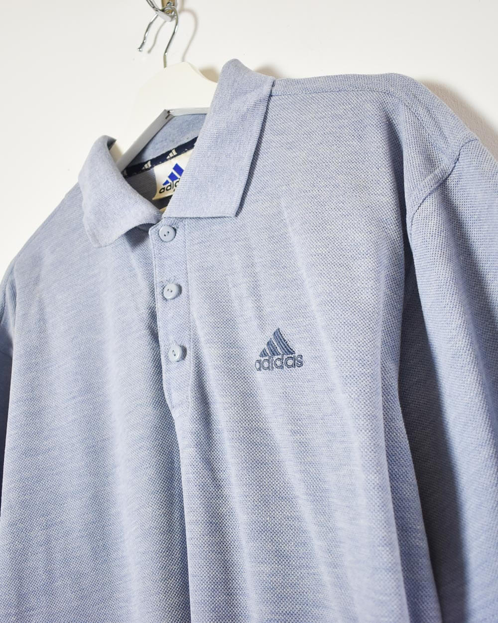 Blue Adidas Polo Shirt - Large