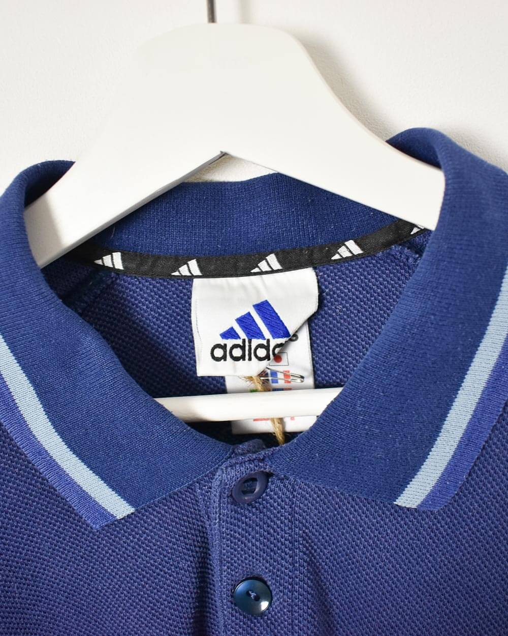 Navy Adidas Rugby Shirt - Medium