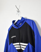 Blue Adidas Tracksuit Top - Small