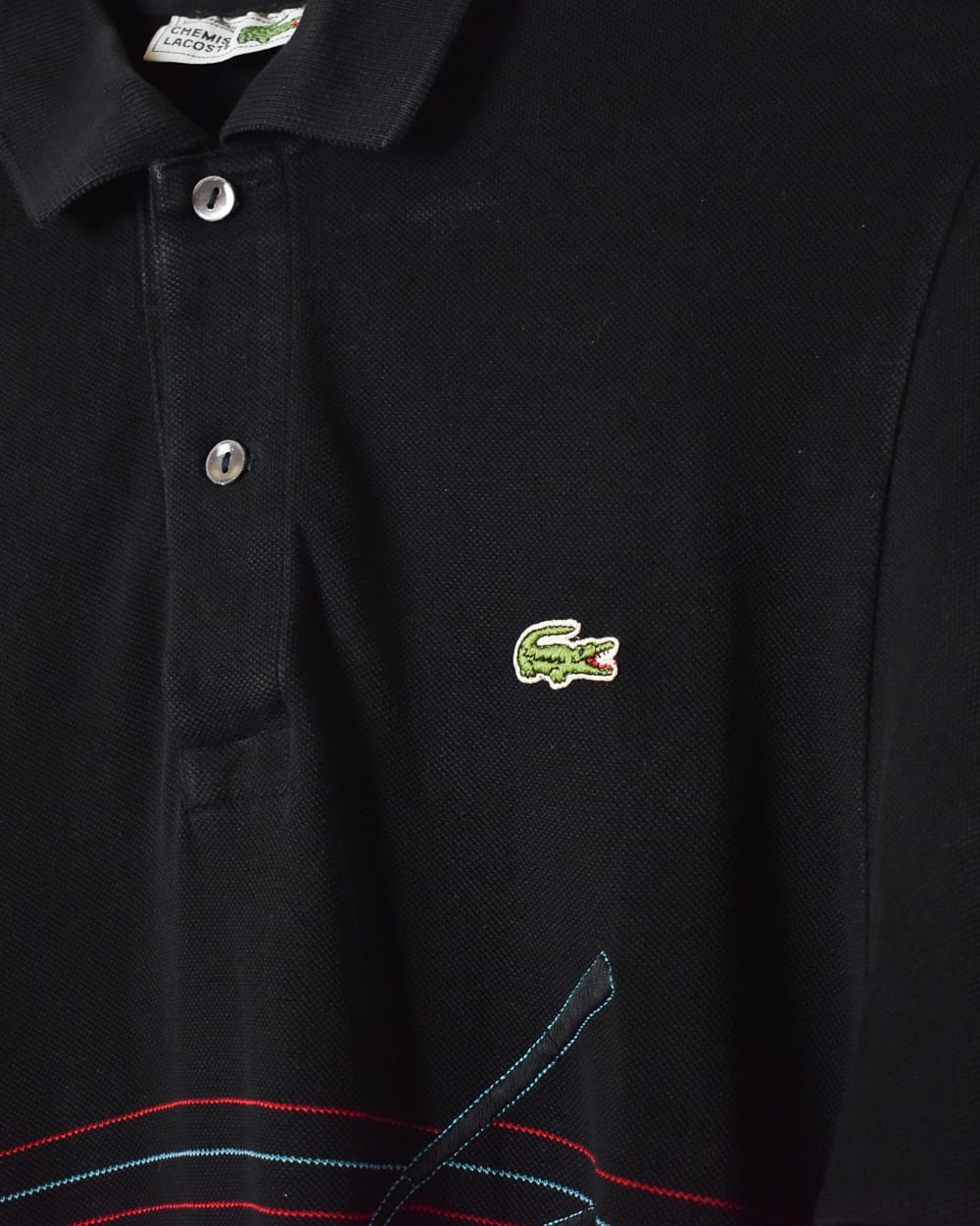 Black Chemise Lacoste Golf Polo Shirt - Large