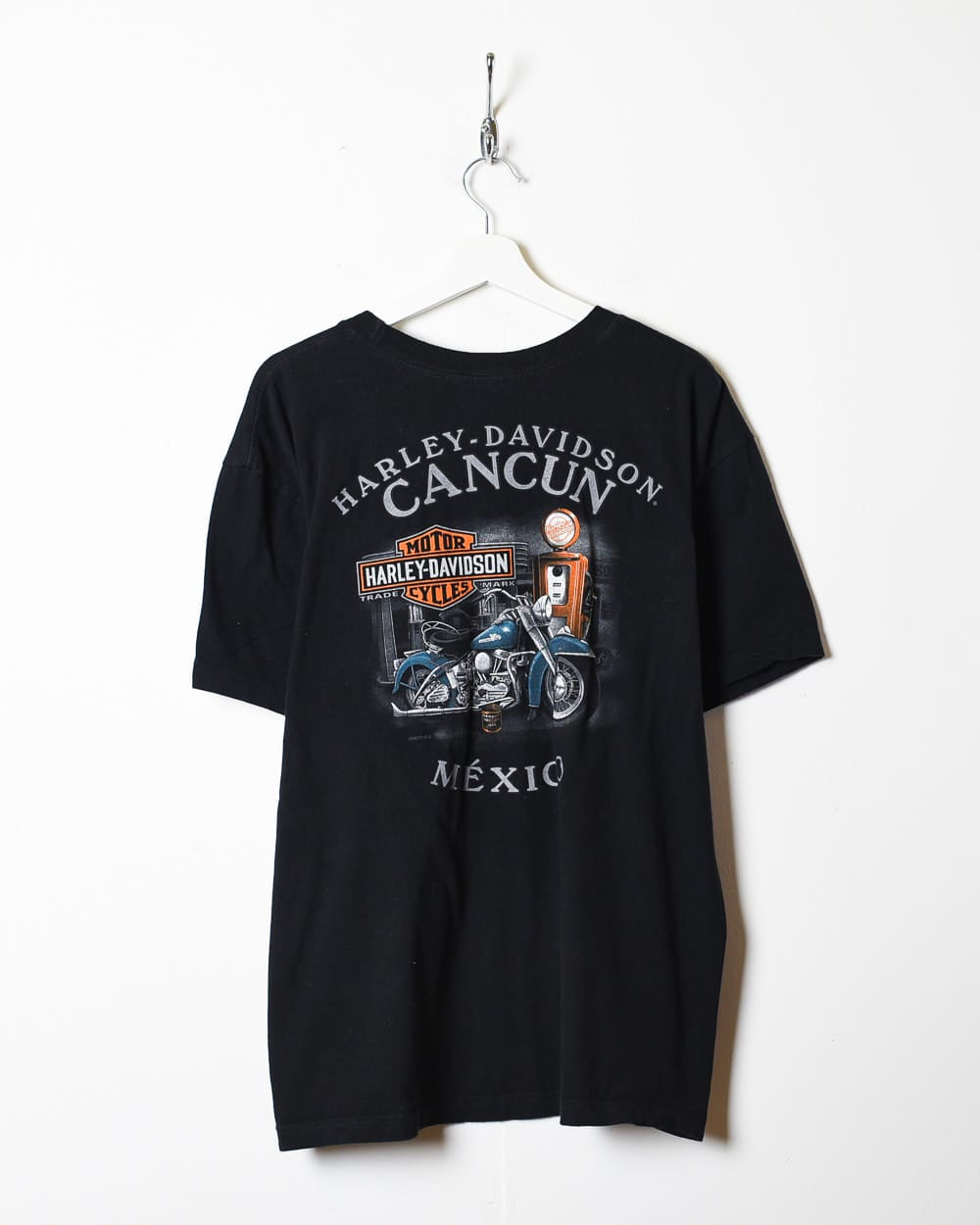 Black Harley Davidson Dog T-Shirt - X-Large