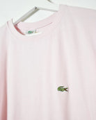 Pink Lacoste T-Shirt - Small