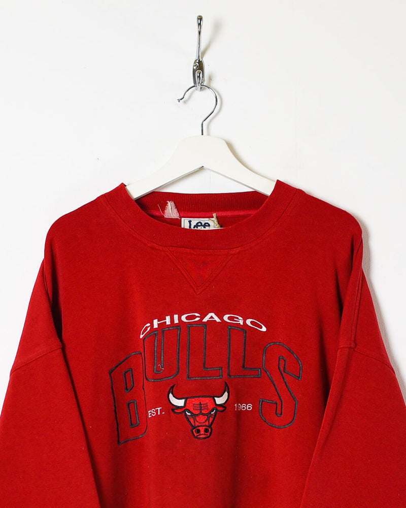47 Chicago Bulls Red Double Decker Headline Hooded Sweatshirt Large