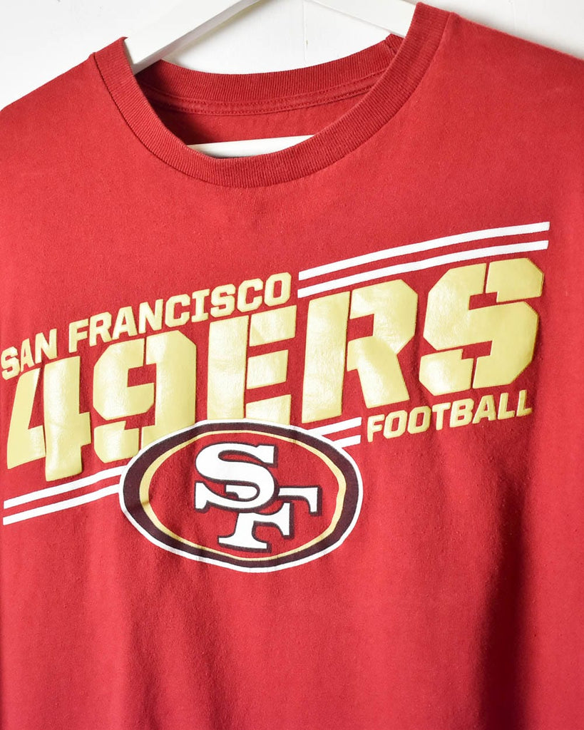 Vintage 00s Red NFL San Francisco 49ers Football T-Shirt - Medium Cotton–  Domno Vintage