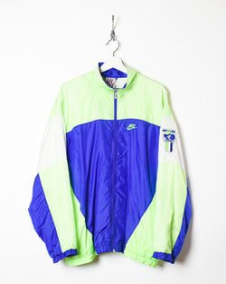 Stilk Slumber oxiderer Vintage 90s Blue Nike International Shell Jacket - Large Nylon / Cotton–  Domno Vintage
