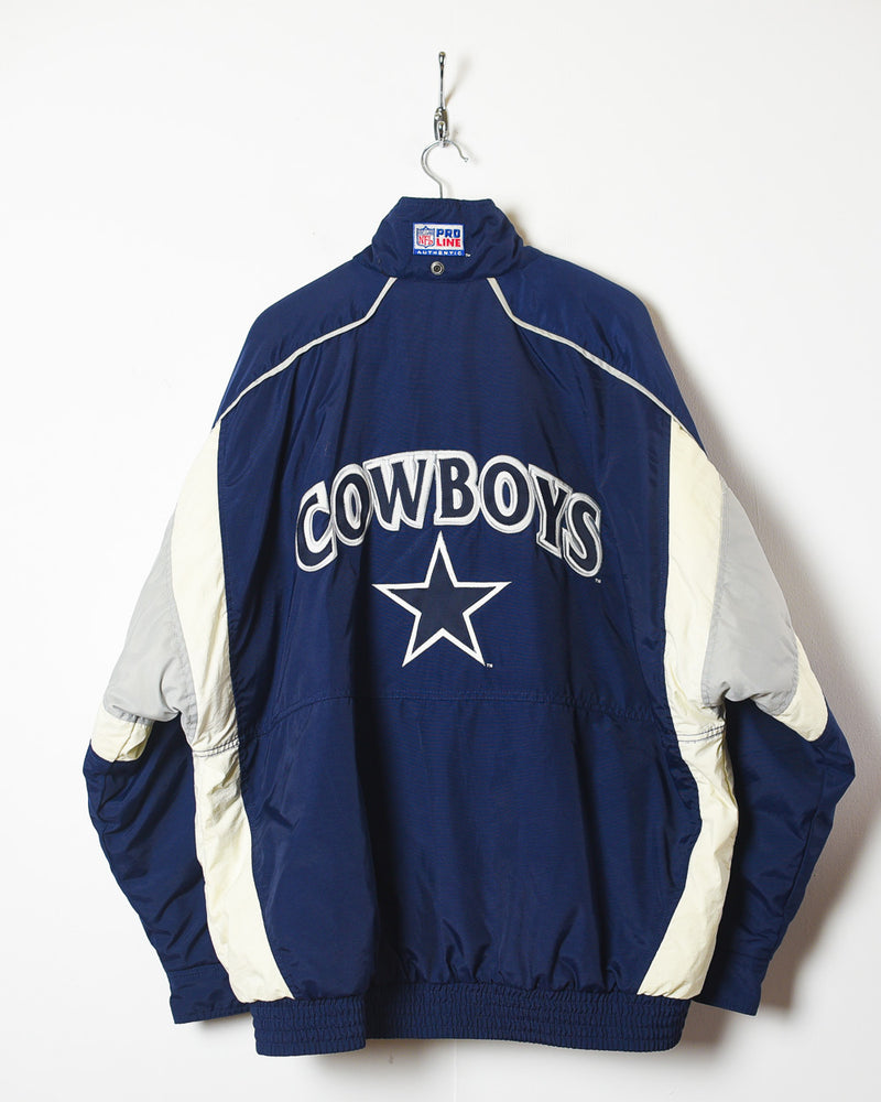 Vintage 90s Navy Nike NFL Pro Line Dallas Cowboys Jacket - X-Large Nylon /  Polyester– Domno Vintage