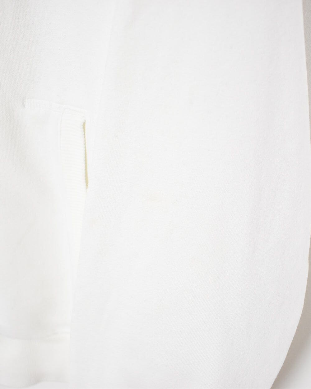 White Nike Zip-Through Sweatshirt - Medium