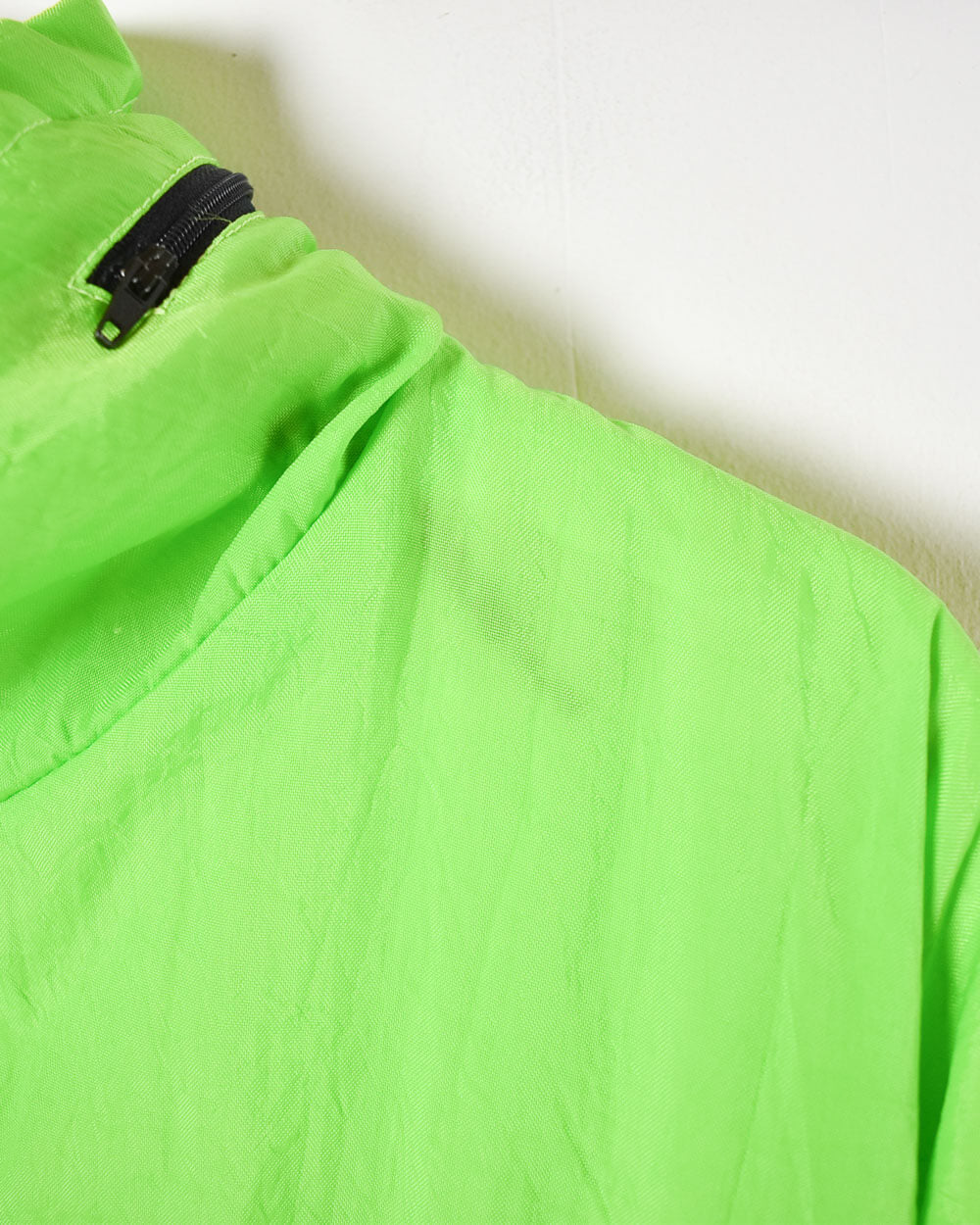 Green Reebok Women's 1/4 Zip Windbreaker Jacket - Medium