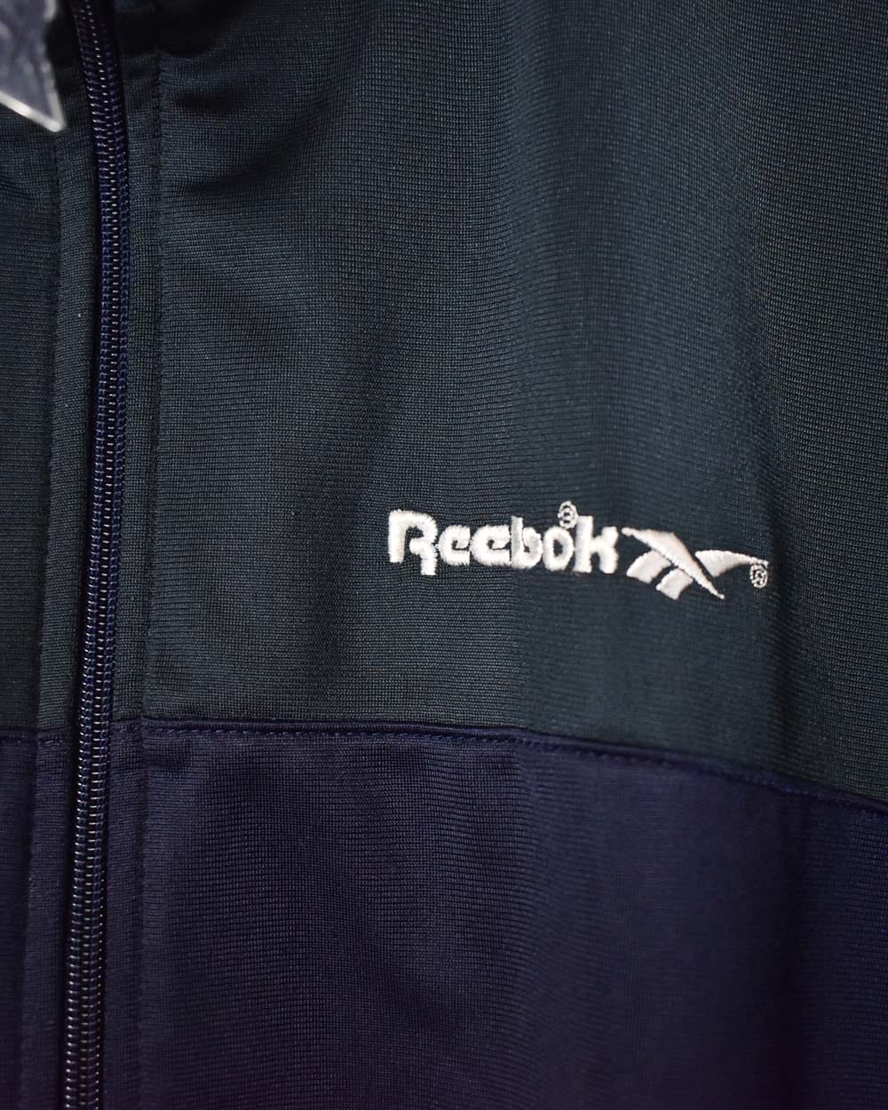Navy Reebok Tracksuit Top - Small