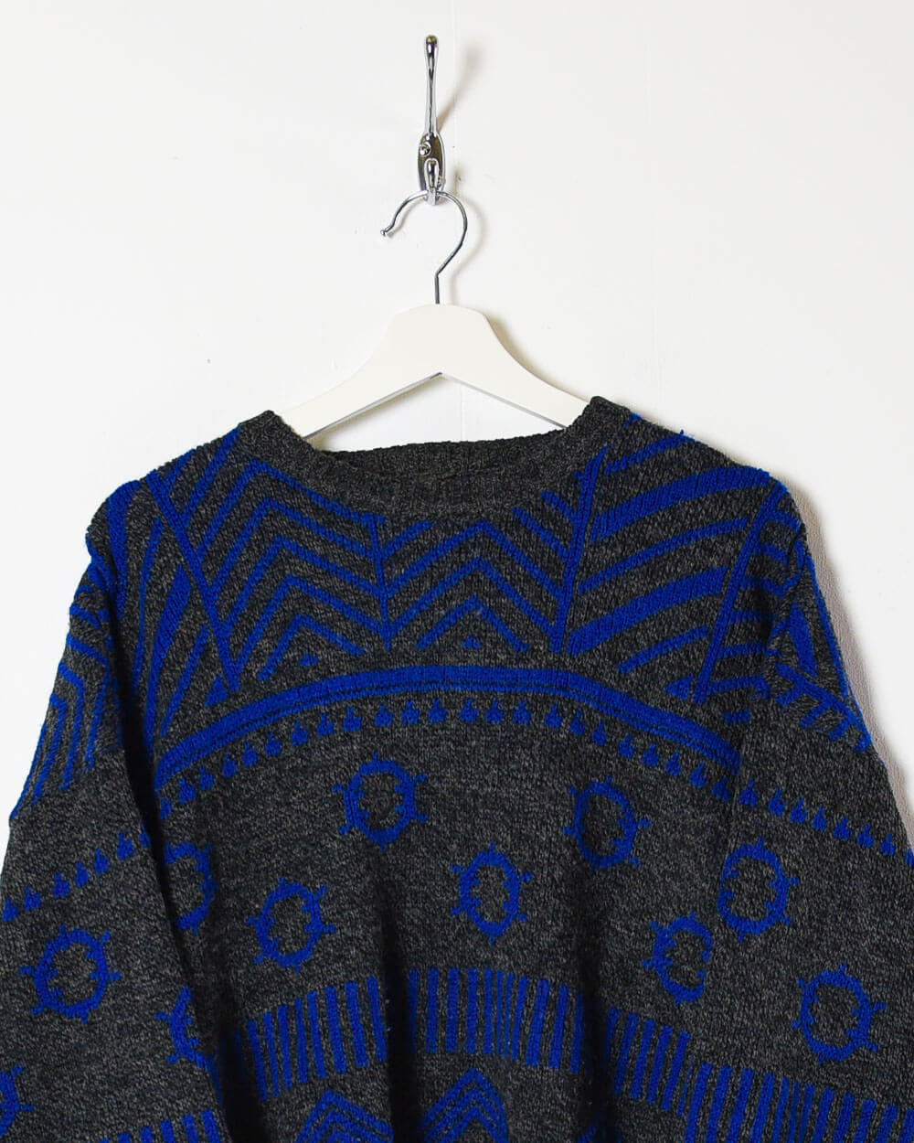 Neutral Vintage Knitted Sweatshirt - Medium