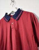Red Yves Saint Laurent Polo Shirt - Medium