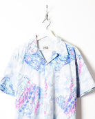 BabyBlue Abstract All-Over Print Short Sleeved Shirt - X-Large