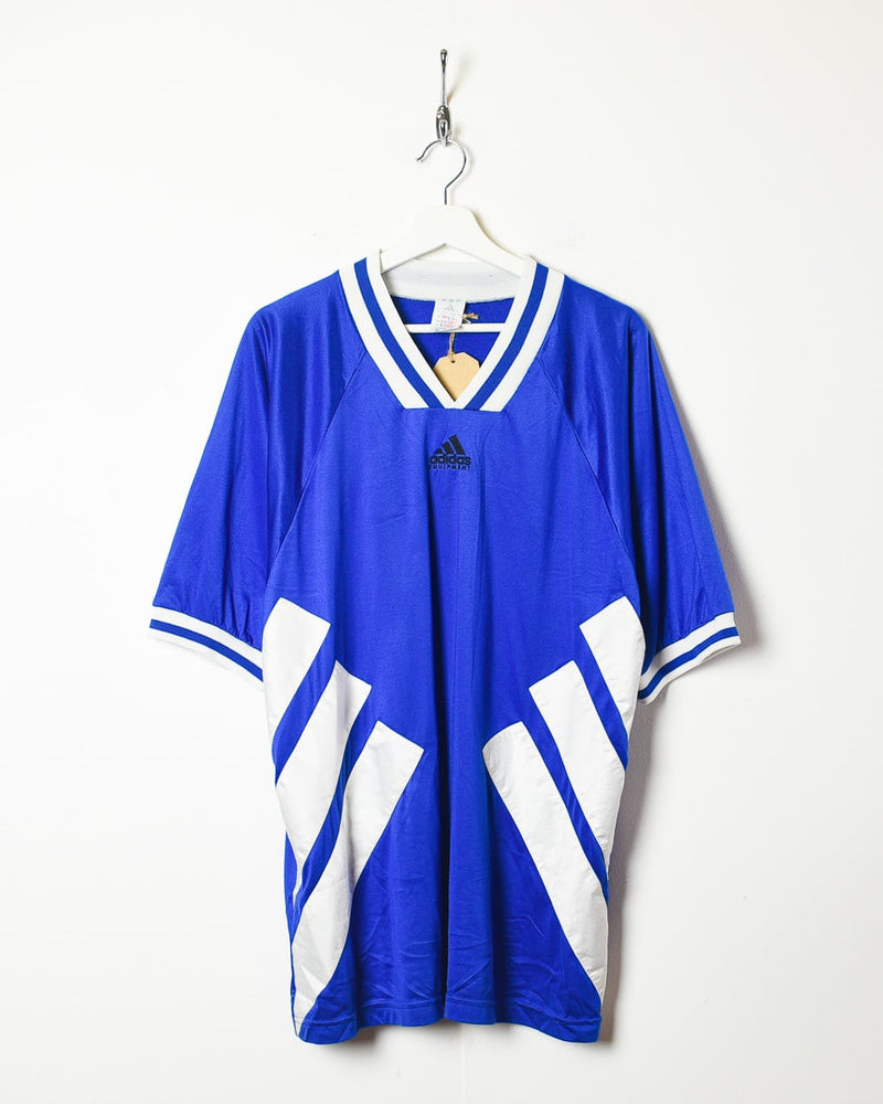 Vintage Blue Adidas Equipment T-Shirt - X-Large Polyester– Domno Vintage