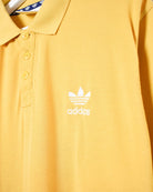 Yellow Adidas Polo Shirt - Large