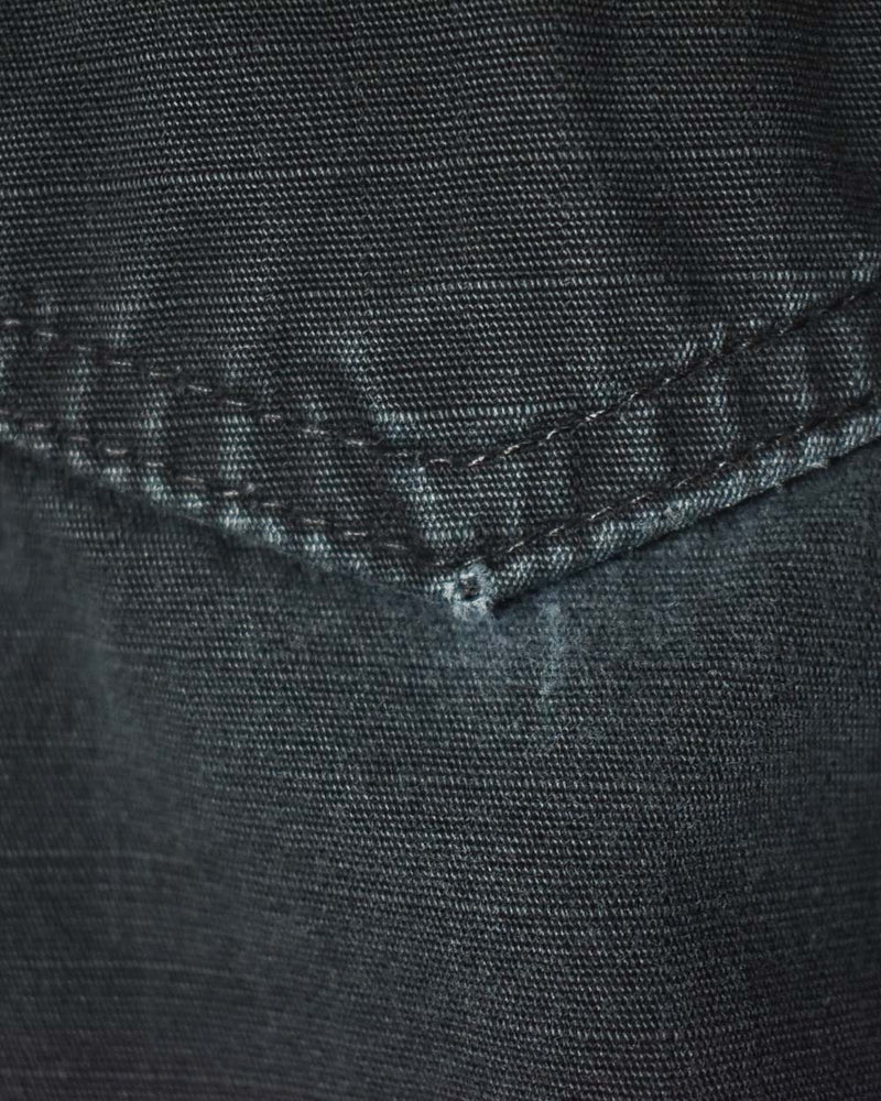 Black Carhartt Distressed Double Knee Cargo Jeans - W38 L34