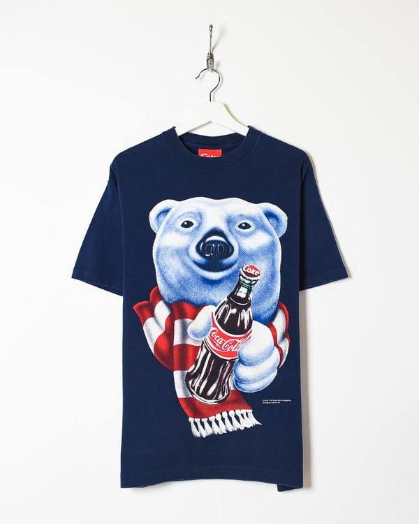 Navy 1994 Coca Cola Bear T-Shirt - Large