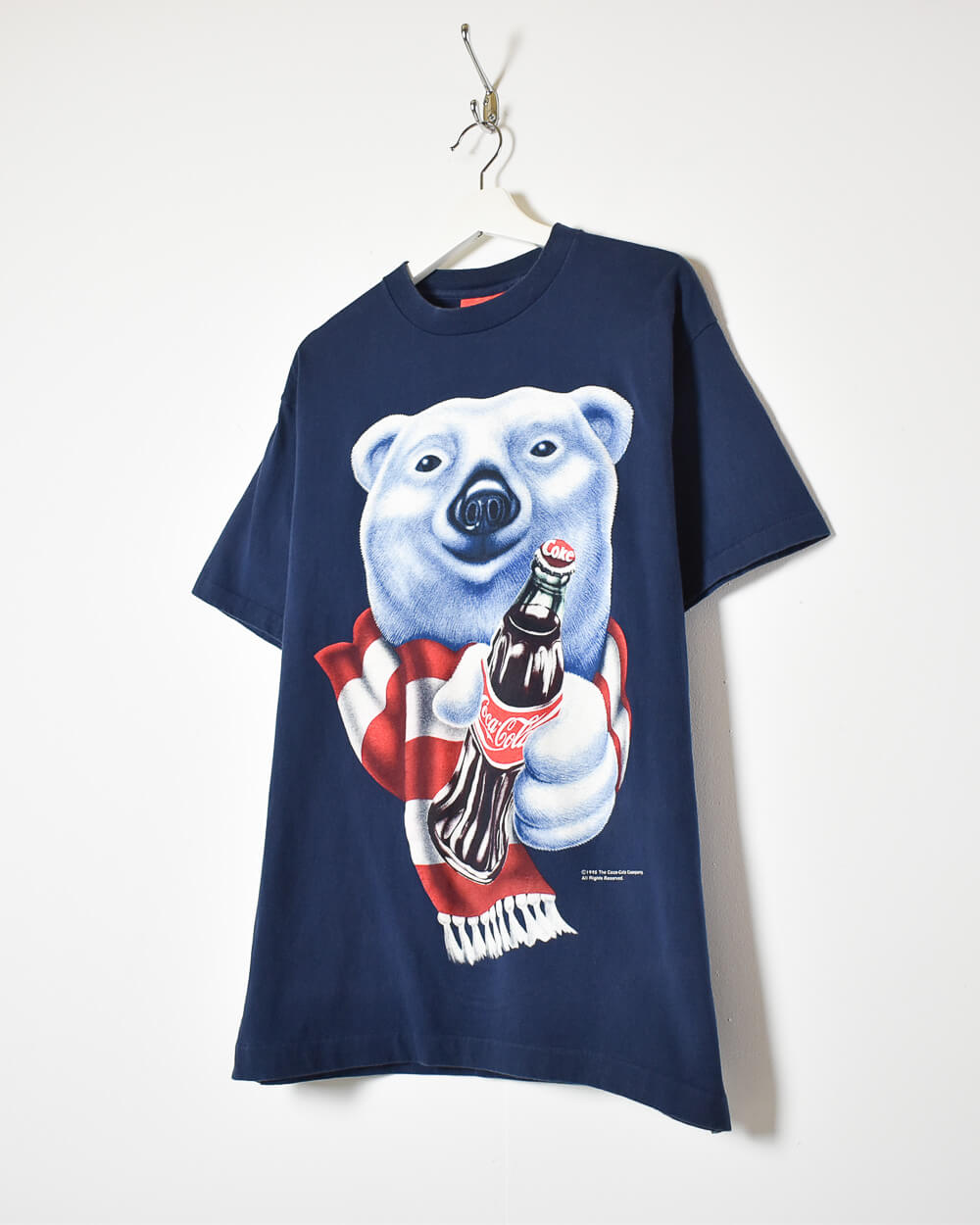 Navy 1994 Coca Cola Bear T-Shirt - Large