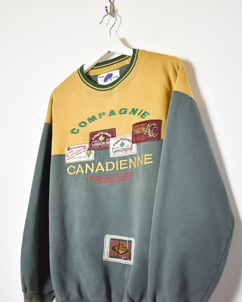 Vintage 90s Yellow Compagnie Canadienne Sweatshirt - Small Cotton– Domno  Vintage