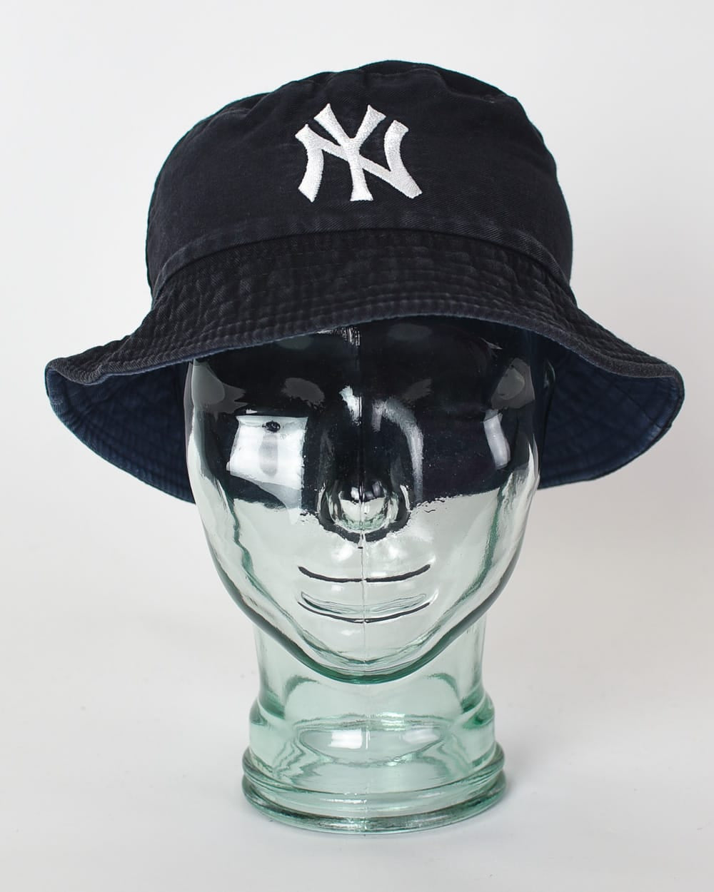 Vintage 00s Black New York Yankees Reversible Bucket Hat Cotton
