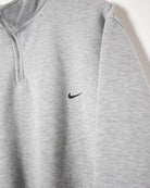 Stone Nike 1/4 Zip Sweatshirt - XX-Large