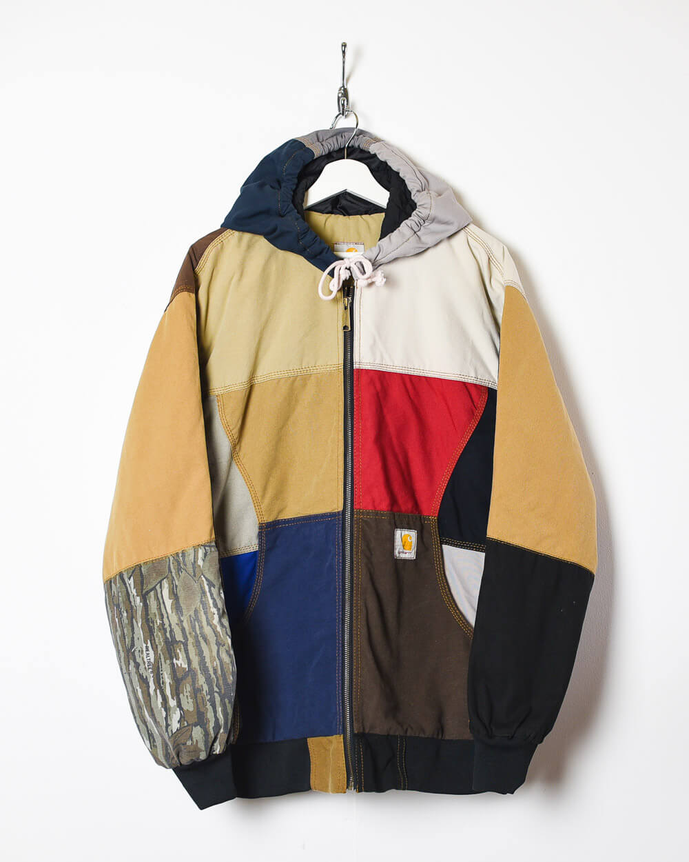 Neutral Carhartt Rework Hooded Workwear Jacket - Medium