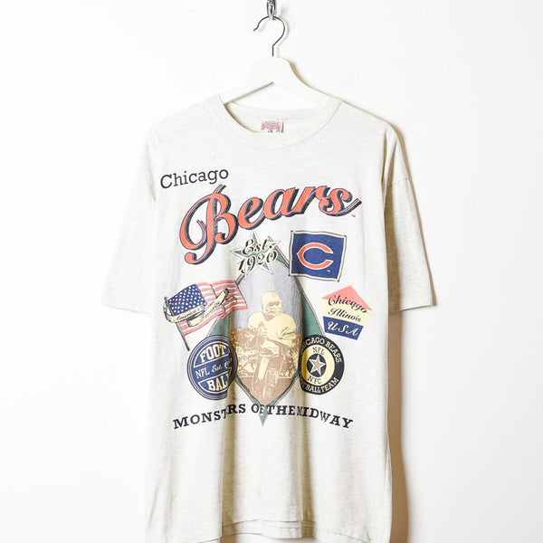 Vintage 90s Stone NFL Chicago Bears Monsters Of The Midway Single Stitch T- Shirt - Large Cotton– Domno Vintage