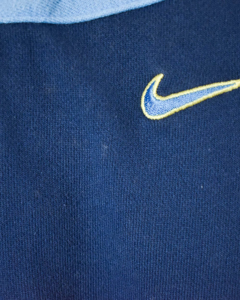 Navy Nike Flight 1/4 Zip Sweatshirt - Medium