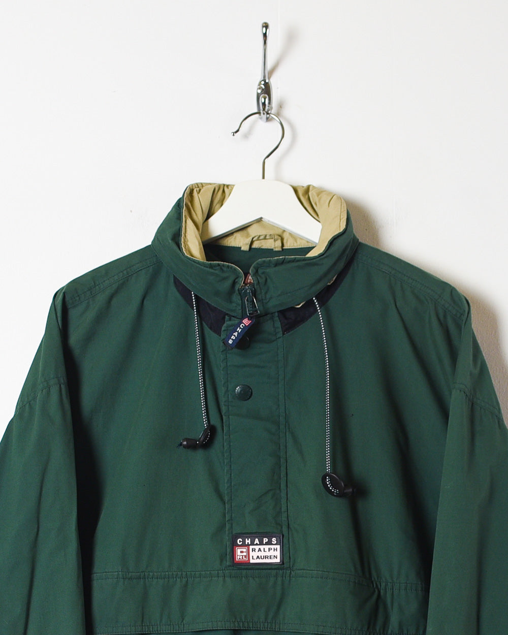 Green Polo Ralph Lauren Chaps 1/4 Zip Jacket - Large