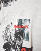 Stone Reebok All Over Print 1/4 Zip Sweatshirt - Medium