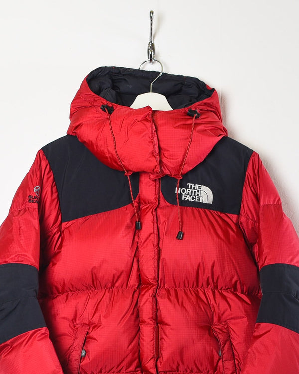 Red The North Face Hooded Summit Series Windstopper 700 Down Puffer Jacket - Medium women's
