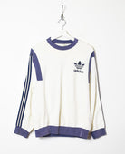 White Adidas 80s Sweatshirt - Small