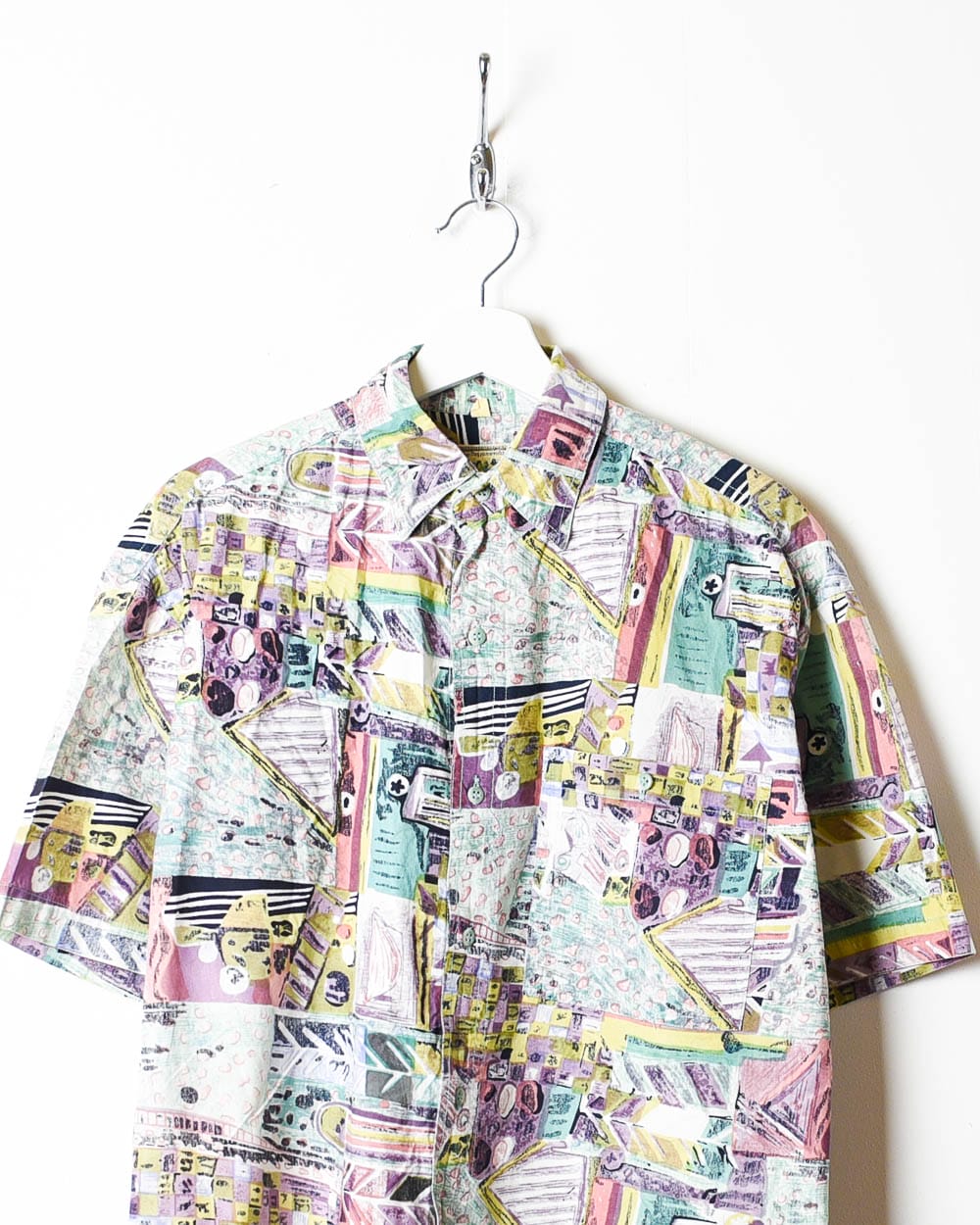 Multicolour All-Over Print Short Sleeved Shirt - Small