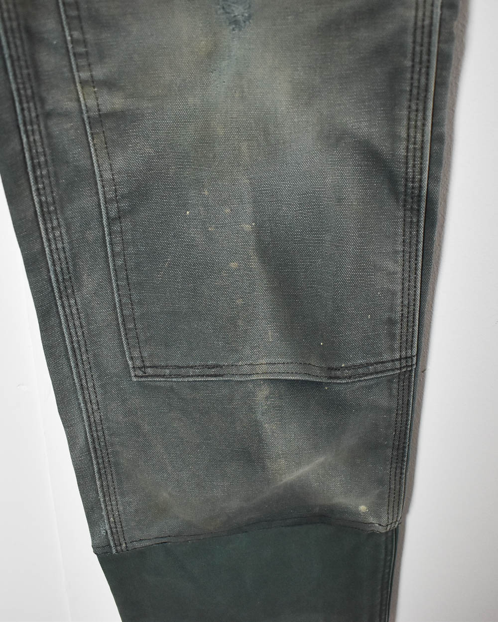 Black Carhartt Distressed Double Knee Carpenter Jeans - W30 L30