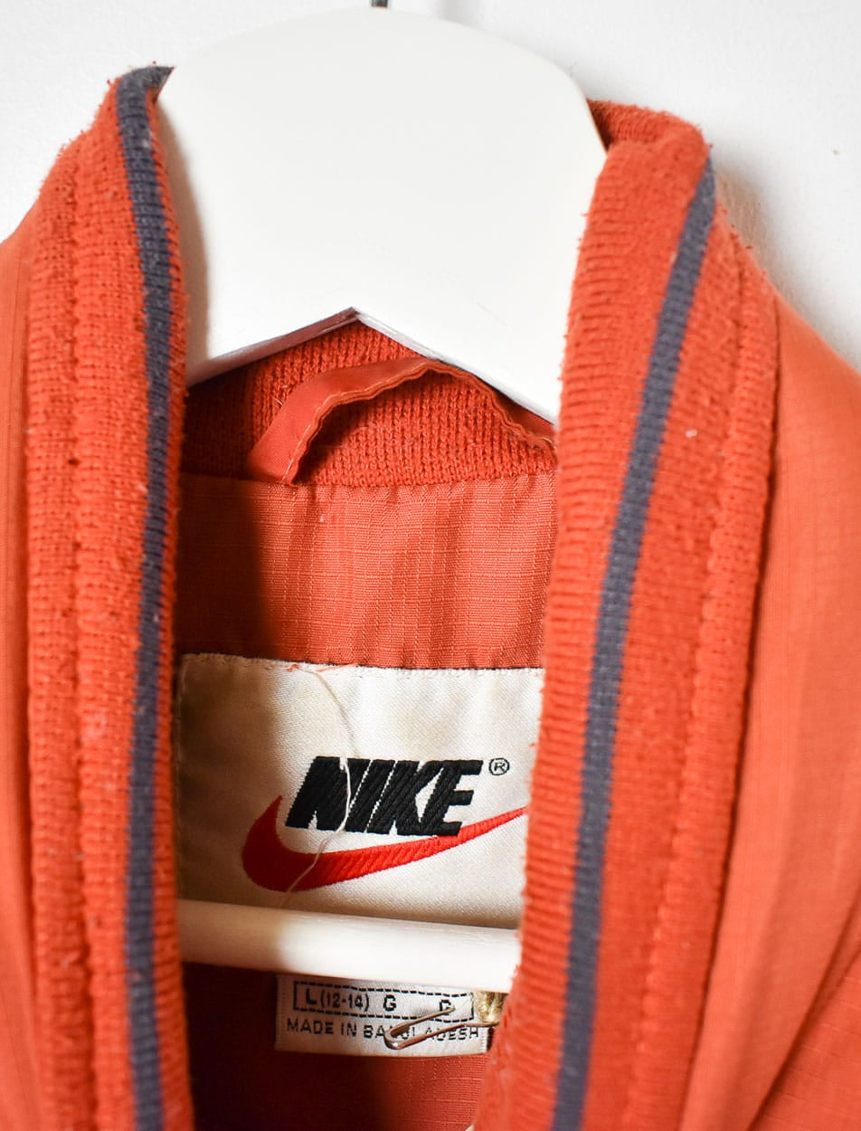 Orange Nike Down Puffer Jacket - Large Women's