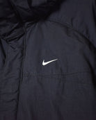 Black Nike Hooded Coat - Large